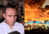 Jefe de Estado visita zona afectada por incendio en Pamplona Alta y supervisa acciones